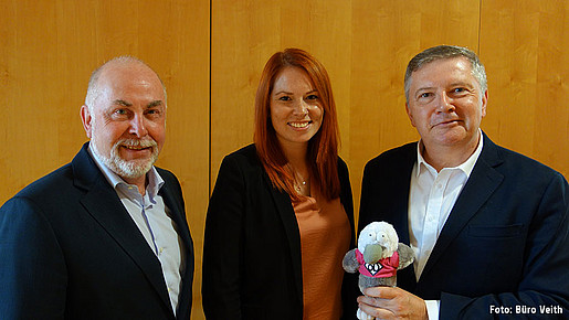 Ulrich Silberbach, Karoline Herrmann und Oswin Veith (v.l.n.r.)