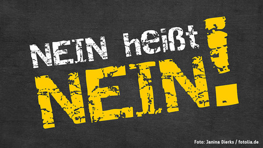 Nein zu Gewalt an Frauen