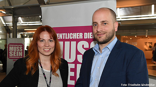 dbb jugend Chefin Karoline Herrmann und komba jugend Chef Christian Dröttbohm