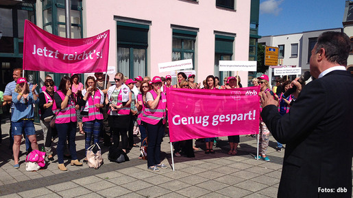 Warnstreik in Naunhof Warnstreik in Naunhof
