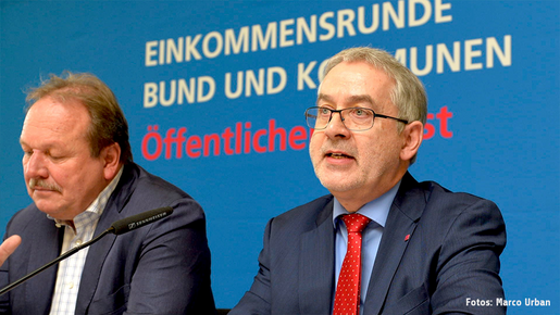 Einkommensrunde 2016: Pressekonferenz zu den Forderungen der Gewerkschaften