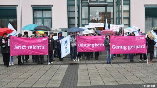 Protest in Naunhof