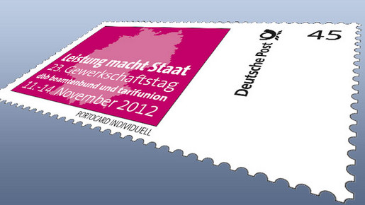 Briefmarke zum dbb Gewerkschaftstag 2012 Briefmarke zum dbb Gewerkschaftstag 2012