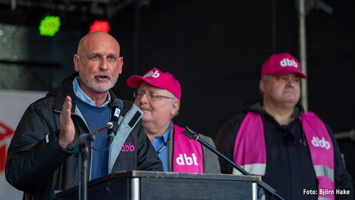 Volker Geyer auf der Demo in Bremen Volker Geyer auf der Demo in Bremen