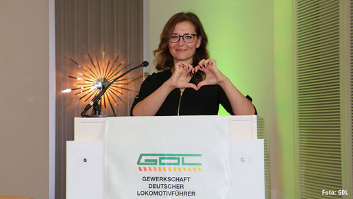 Sandra Kothe beim Bundesjugendtag der GdL