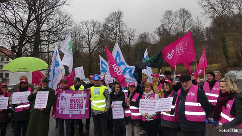 Demonstrierende in Gotha