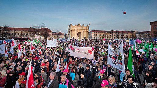 Protestkundgebung in Potsdam