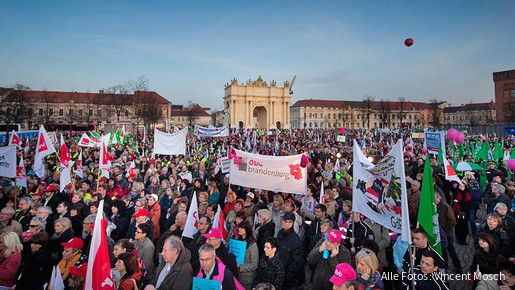 Protestkundgebung in Potsdam