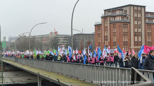Warnstreik in Hamburg