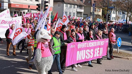 06.03.2025, Jahr > 2025, Veranstaltung > Demonstration, EKR Bund, Einkommensrunde 2025, Ort > Europa > Deutschland > Schleswig-Holstein > Kiel