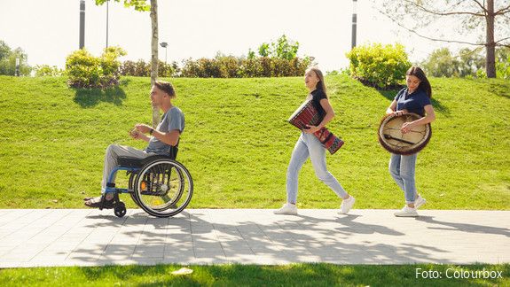 border, person, summer, man, sun, male, health, disabled, wheelchair, young, handicapped, one, lifestyle, disability, happy, outside, freedom, care, outdoor, wheel, people, optimism, caucasian, relax, mobility, sky, light, activity, chair, enjoying, arms, active, handicap, happiness, invalid, expression, beautiful, cerebral, complications, ramp, street, friends, music, time, playing, outdoors, inclusion, diversity, concept, social