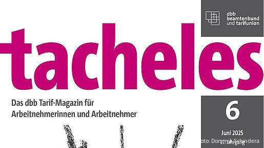 Ein pinker Schriftzug "tacheles"