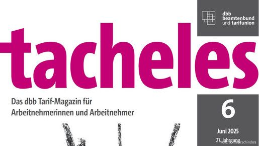 Ein pinker Schriftzug "tacheles"