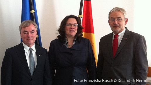 Treffen mit Ministerin Nahles