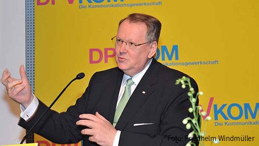 Peter Heesen beim Gewerkschaftstag der DPVKOM Peter Heesen beim Gewerkschaftstag der DPVKOM