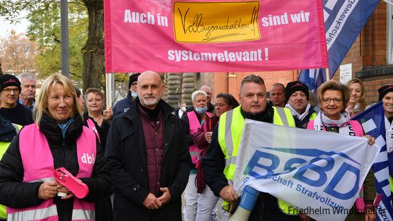 Einkommensrunde 2021: BSBD-Aktionstag Einkommensrunde, EKR, 2021, Tarifverhandlungen, Länder, Volker, Geyer, René, Müller, Hamburg, Justizvollzug, JVA, BSBD