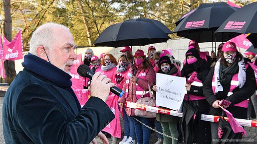 Sozial- und Erziehungsdienst: Demo bei der zweiten Verhandlungsrunde