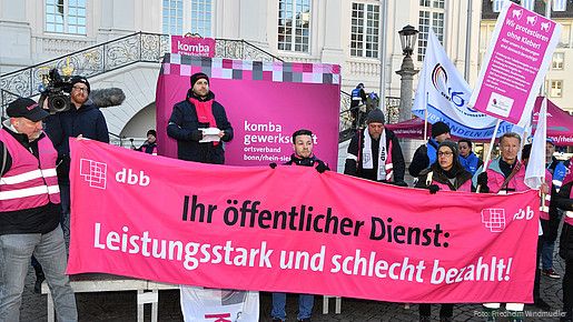 Warnstreik in Bonn 