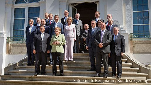 Spitzengespräch der Bundesregierung mit den Sozialpartnern auf Schloss Meseberg