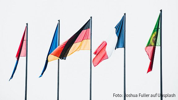 Flaggen von Mitgliedstaaten der Europäischen Union