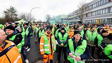 Autobahn-Beschäftigte bestreiken den Elbtunnel