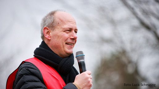 Zu sehen ist die Demo der GdS in Bad Steben am 13.3.2025.