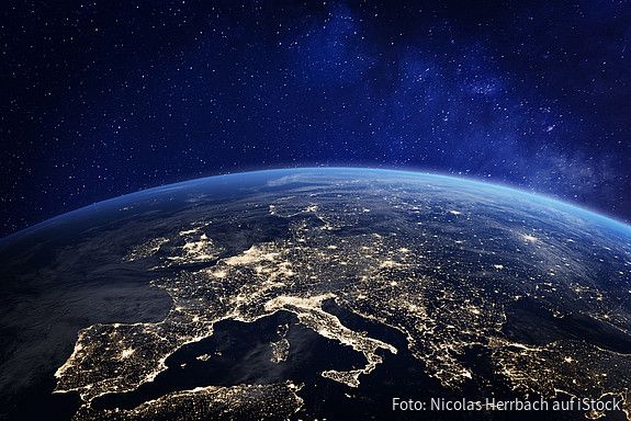 Europa aus dem All betrachtet