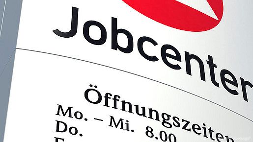Jobcenter Schild