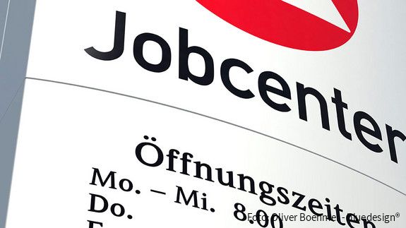 Jobcenter Schild