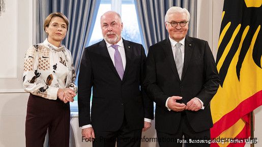 dbb Chef Silberbach beim Neujahrsempfang des Bundespräsidenten