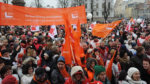 Kundgebung in Schwerin
