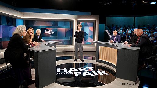 Im Studio einer Polit-Talkshow