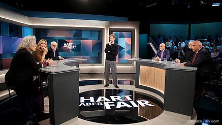 Im Studio einer Polit-Talkshow