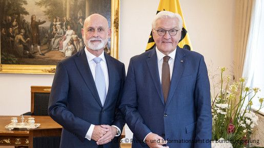 Bundespräsident Steinmeier: Gespräch mit Volker Geyer, Bundesvorsitzender DBB Beamtenbund und Tarifunion