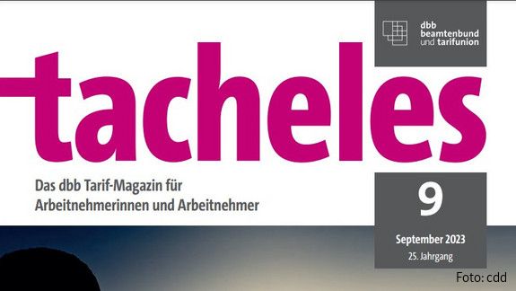 Die Tacheles-Ausgabe für September ist erschienen.