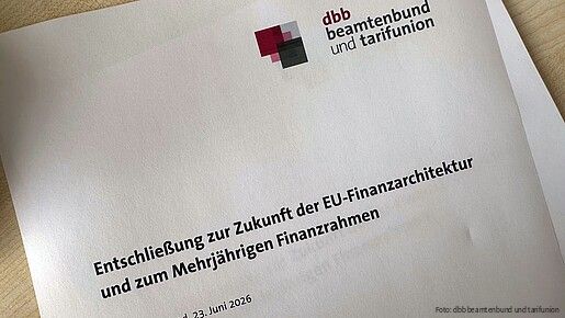 Titelseite der Entschließung