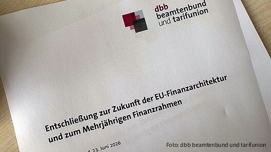 Titelseite der Entschließung