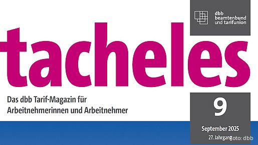pinker Schriftzug auf weißem Grund: "tacheles"