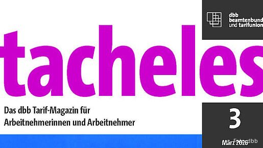 Das Foto zeigt das Cover der aktuellen tacheles-Ausgabe.
