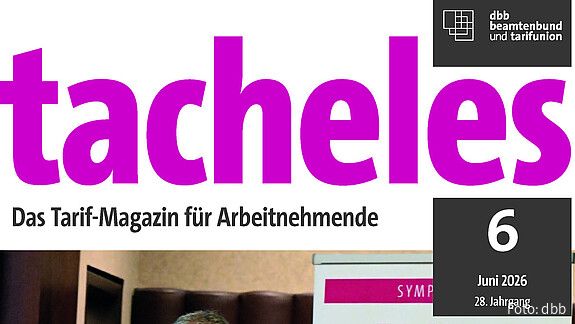 Juni-tacheles fertig Zu sehen ist das aktuelle tacheles-Cover.