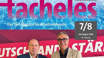 Die tacheles-Ausgabe für Juli und August ist erschienen
