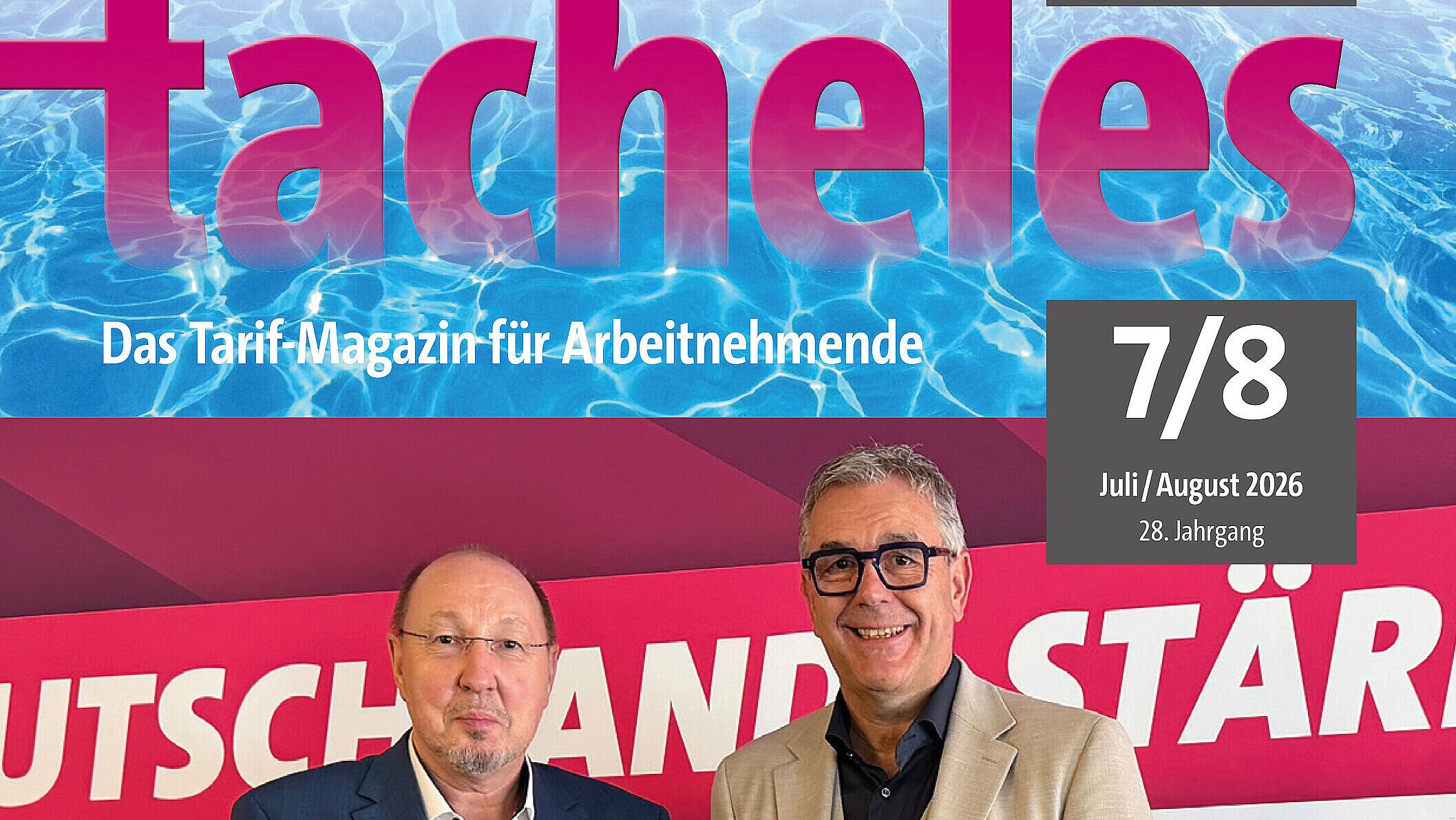 Die tacheles-Ausgabe für Juli und August ist erschienen