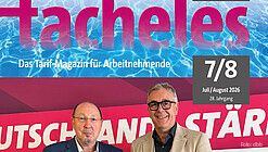 Die tacheles-Ausgabe für Juli und August ist erschienen