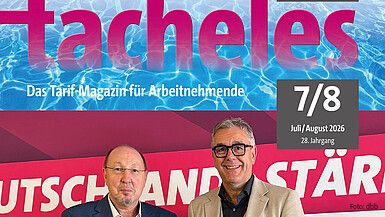Die tacheles-Ausgabe für Juli und August ist erschienen