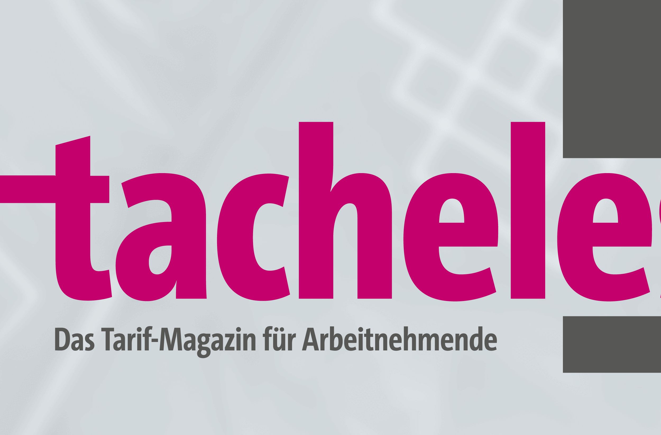 Großer pinker Schriftzug "tacheles"