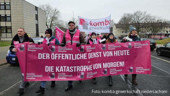 Warnstreik Protest in Salzgitter