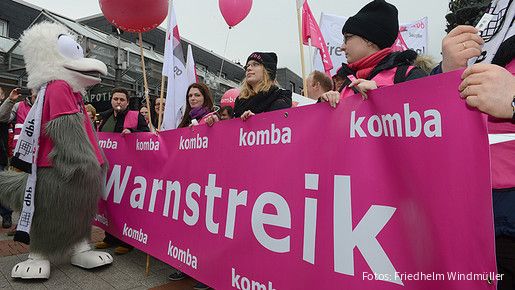 Warnstreik, Demo und Protestkundgebung in Salzgitter