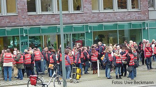 Warnstreik am 18. März 2014 in Bochum