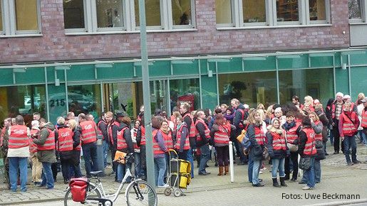 Warnstreik am 18. März 2014 in Bochum