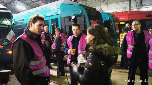 Warnstreik in Frankfurt am Main